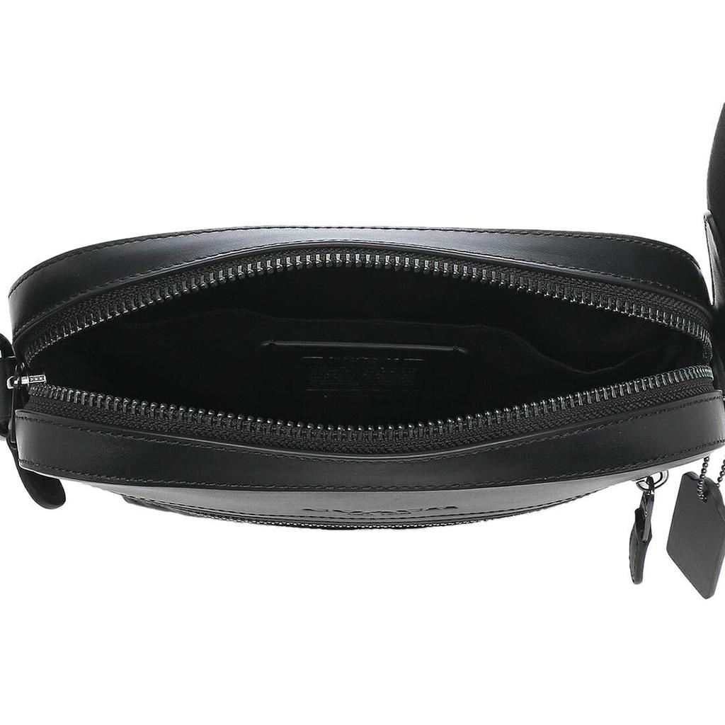 Bolsa de ombro Signature Preta 4009 QBBK [Coach] Masculina [Item]