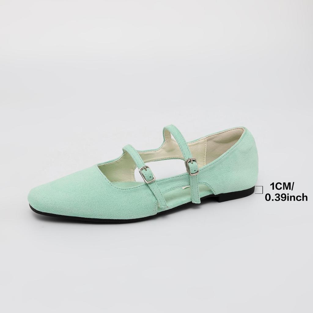 2025 new side empty flat-soled single shoes for women's summer outer wear, advanced sense, double-row one-word with soft-soled casual shoes, femini