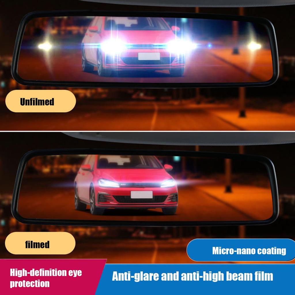 Specchietto Interno Auto Antiriflesso Pellicola Specchietto Retrovisore Antiappannamento Adesivo Protezione Riflessi Notturni Auto Accessori