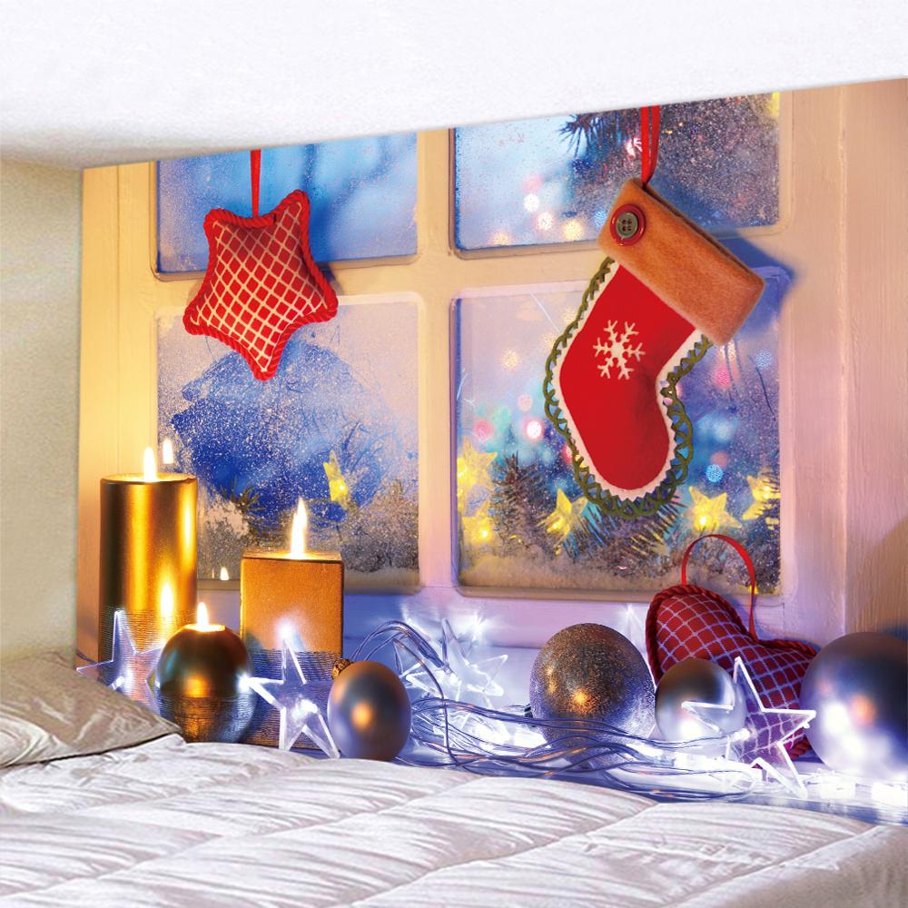 Home Decoration Christmas Snow Print Tapestry Boho Bedroom Living Room Wall Decor Background Fabric tapeçaria de natal