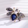 Fashion Retro Rhinestone Insect Bee Brooch For Women Clothing Coat Jewelry Accessries