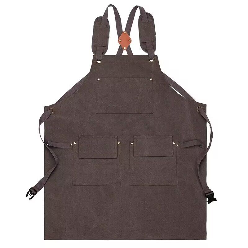 Nice Good Thickened Catering Apron Cotton Canvas Waterproof Cooking Aprons Shop Kitchen Home Gardening Work Clothes For Work