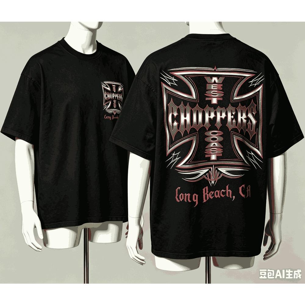 West Coast Choppers per Regalo Fan T-shirt Uomo Donna Harajuku Oversize Unisex Manica Corta Streetwear alta qualità Coppie Classico morbido Retro Moda