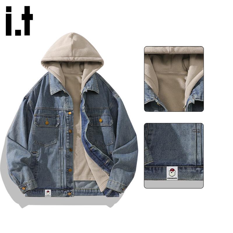 

CHOCOOLATEit Men s 3-in-1 American Retro Denim Workwear Jacket M