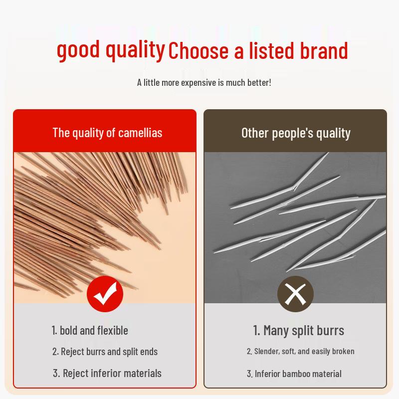 Chahua Disposable Carbonized Toothpicks