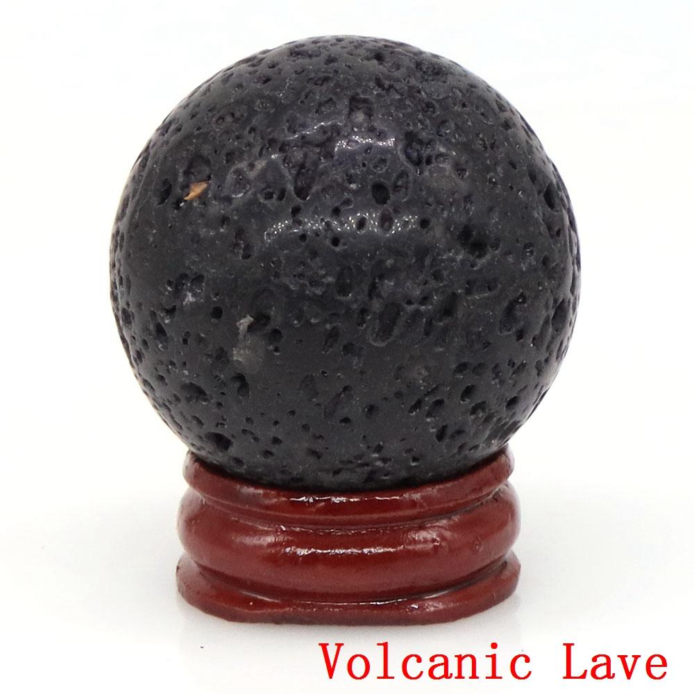 

40Mm Natural Stones Amethyst Lapis Lazul Reiki Healing Crystals Energy Chakra Massage Gemstone Ball Home Decor Crafts With Stand