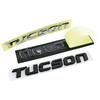 Rlapg3 Dla Hyundai Tucson Naklejka Metalowy Chromowany Czarny Logo Emblemat Tucson Litery Tabliczka z Nazwą Naklejka Odznaka Bagażnika Samochodu Akcesoria