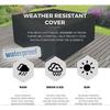 Cover for Garden Table 126 x 126 x 74cm, Protective Cover Waterproof Tarpaulin for Garden Furniture and Garden Furniture Wintering