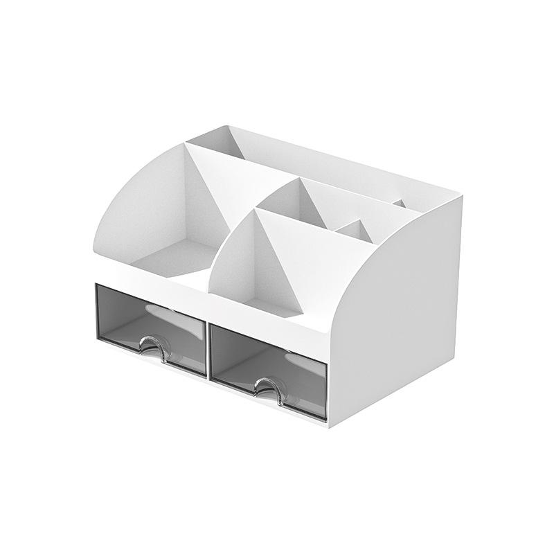 Transparent Desktop Organizer with Small Drawers - Ideal for Office, Study, and Stationery Storage
