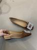 Gentle Fairy Wind Single Shoes Female 2025 New French Temperament Elegant Satin Rhinestone Inner Height-increasing Evening Shoes