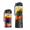 Type C Charging Portable Drink Cup, 700ml Personal Juicer Mixer with Carry Loop, Auto and Pulse Use for Travel Drinks