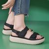 Women'S Summer Comfy Walking Sandals Lightweight Cushioned Hiking Sandal Platform Shoes For Woman Slingback Shoe With Straps