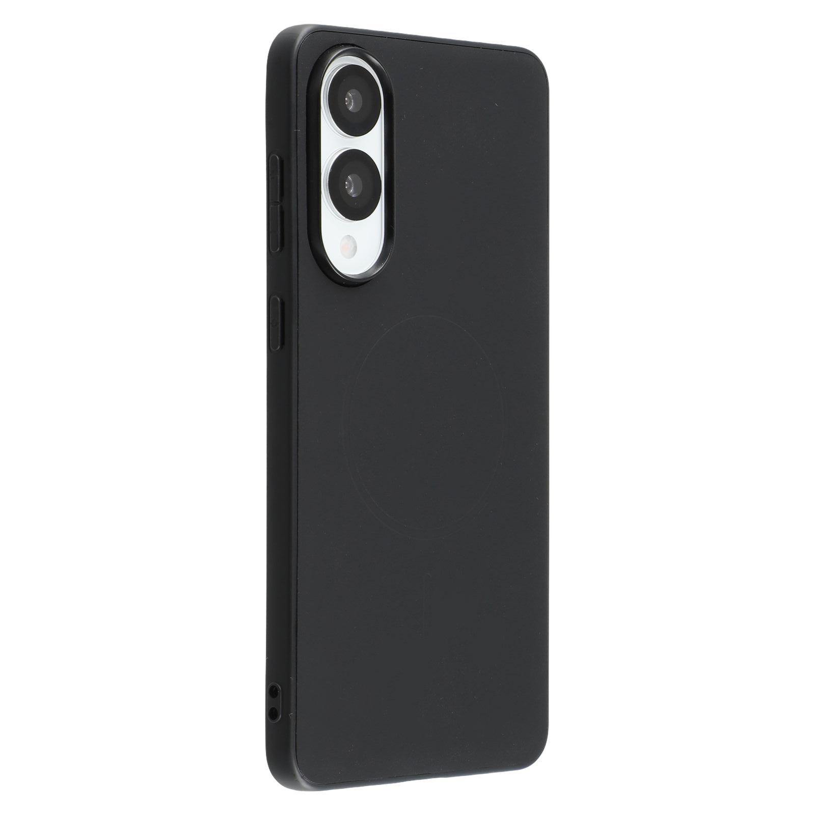 

X-LEVEL For Samsung Galaxy S25 Edge Case Compatible with MagSafe PC+TPU+PU Phone Back Cover Black