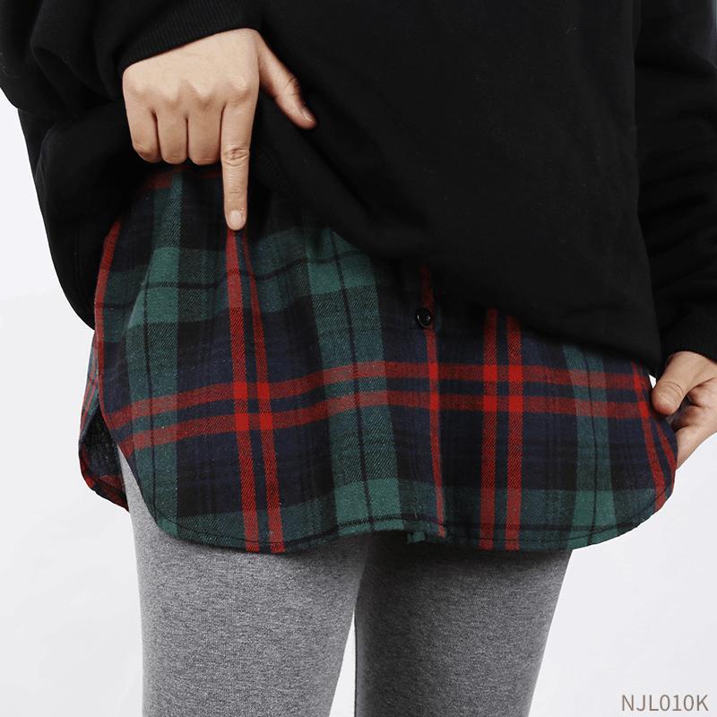 

Женский джинсовый свитшот до бедер с юбкой-имитацией подола - Идеально подходит для многослойности весной, осенью и зимой. XL (Weight: 110-145 Jin)