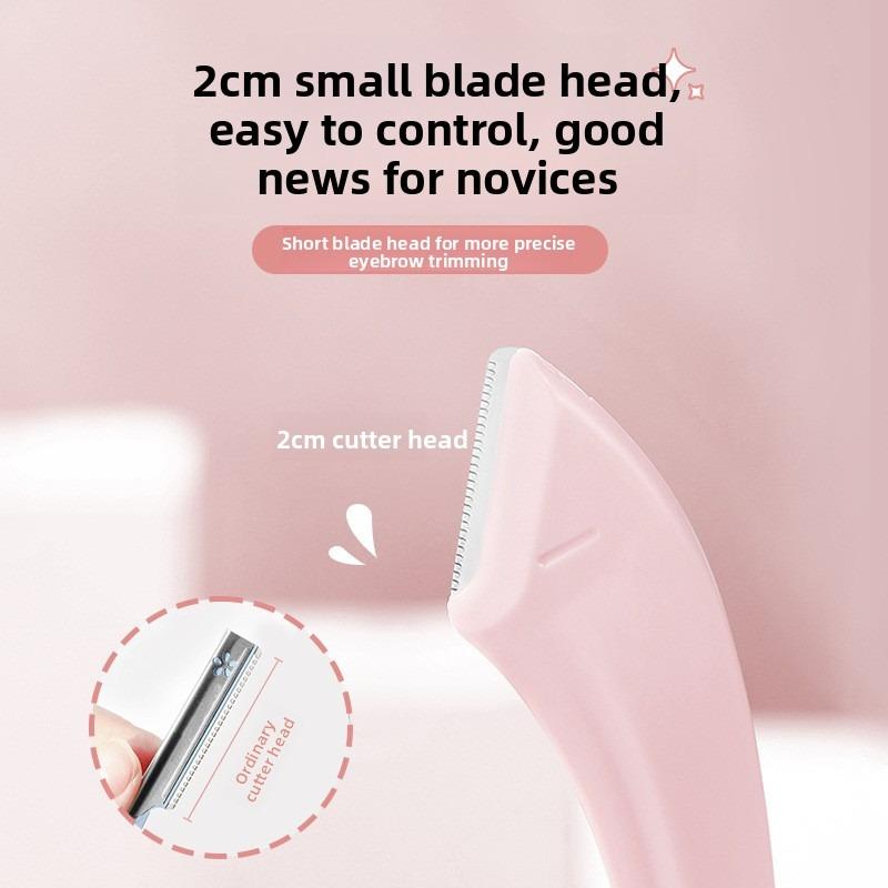 Eyebrow Cutter with Eyebrow Comb Small Head Blade Eyebrow Trimming Tool Female Novice Anti Scratch Portable Eyebrow Cutter