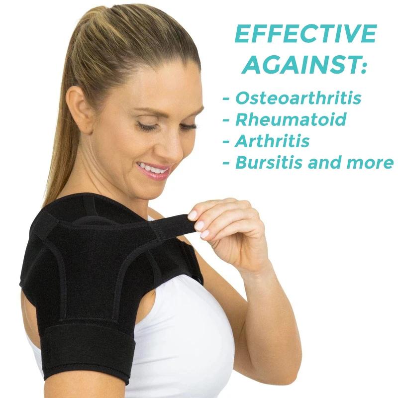 Shoulder Brace For Torn Rotator Cuff Shoulder Stability Support Brace, Adjustable Fit Sleeve Wrap Relief For Shoulder Injuries