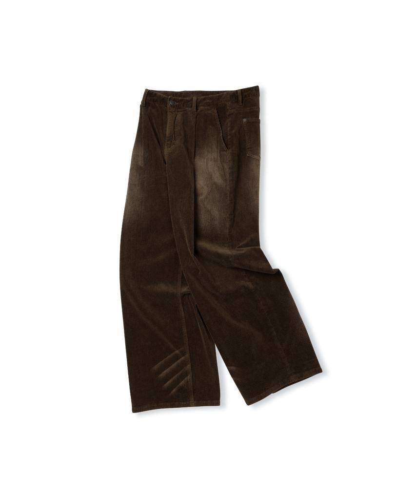 Ledeoli Washed Corduroy Pants [Black]