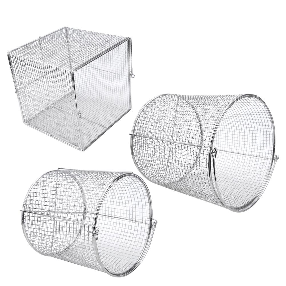 Stainless Steel Instrument Sterilization Basket Case Lab Supplies with Handle
