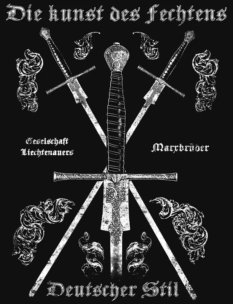 German Longsword Fencing Design TShirt 100 Cotton ONeck Summer Short Sleeve Casual Mens Tshirt Size S3XL S