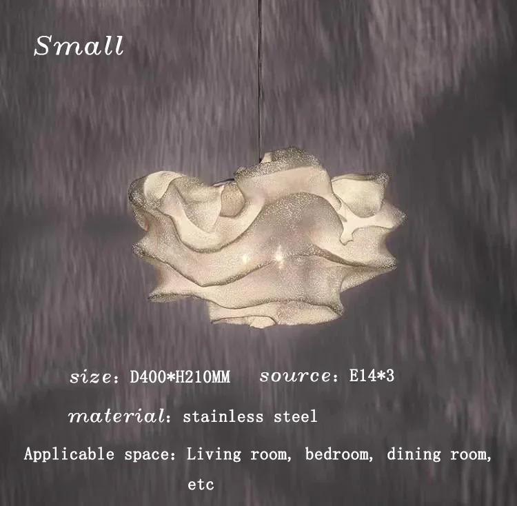 Lustre moderno minimalista criativo para quarto, luz nórdica, showroom de luxo, decoração de estrela de fogo, luminárias de aço inoxidável