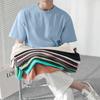 Men Crew Neck Solid Color Short Sleeve Loose Fit Casual Basic T Shirt