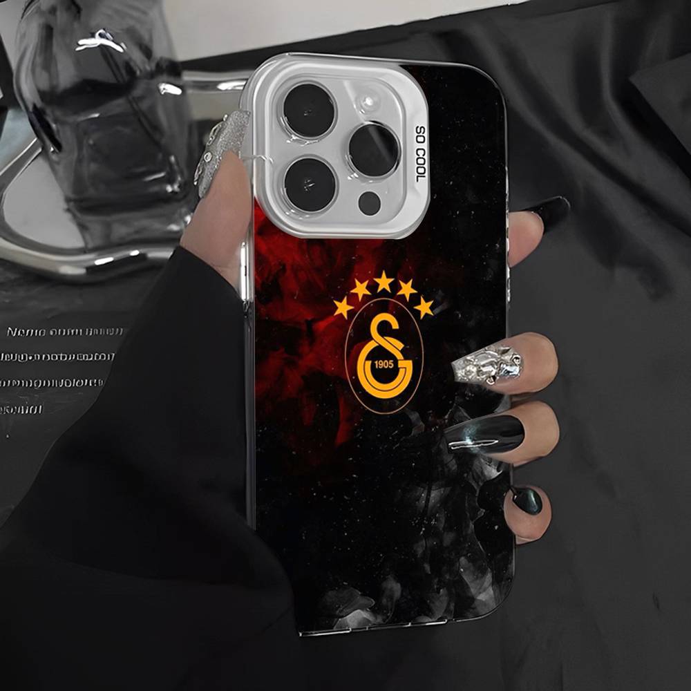 Football Team Galatasaray Color Phone Case For IPhone 17 16 15 14 13 12 11 Pro Max Plus Pro Shell