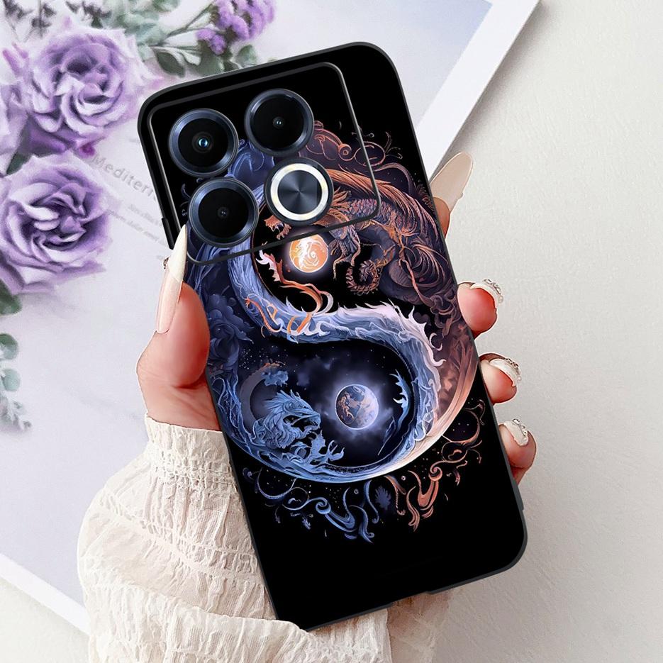 For Infinix Note 40 5G Case X6852 New Luxury Painted Cover Soft Silicone Phone Case For Infinix Note 40 Pro Plus Note40 4G Shell