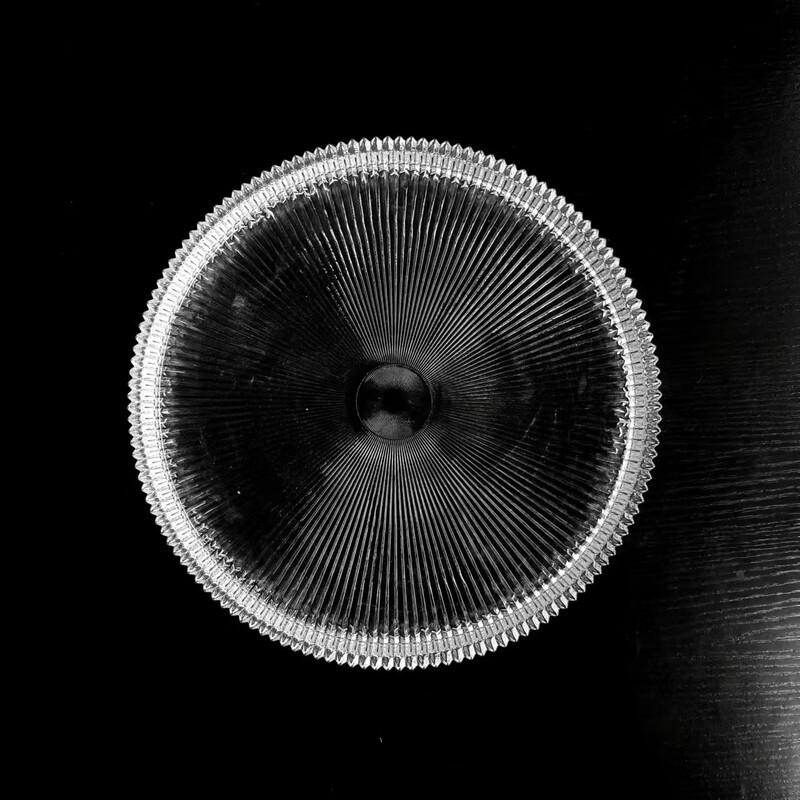 

ZISIZ Striped Glass Serving Plate