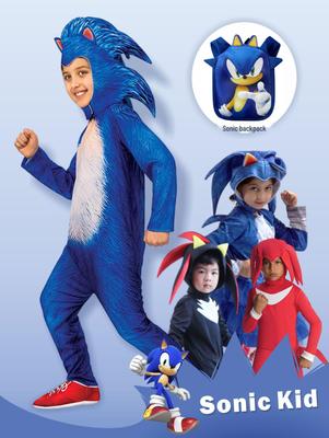 Kinder Sonic the Hedgehog Halloween Kostüm - Anime Cosplay Outfit
