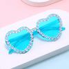 Ladies' Trendy Glasses Decorative Heart Shaped Sunglasses Uv400 Sunglasses Uv400 Diamonds Studded Sunglasses For Wedding Party