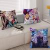NNo Game No Life Anime Pillow Covers Cartoon Sofa Decorative Home Doublesided Printing Short Plush Cute Cushion Cover