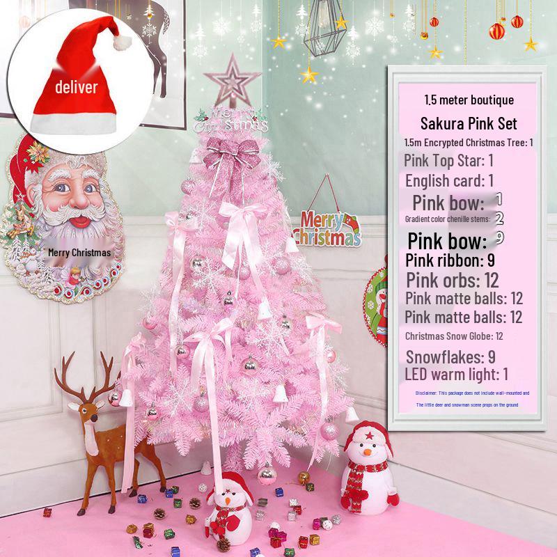 Christmas Tree Set with Window Decorations (60cm, 1.2m, 1.5m, 1.8m, 2.1m)