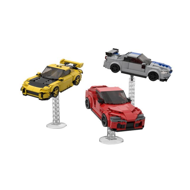 Speed 8 Car Bracket Display Stand Building Blocks Photo Frame for Car SpaceShip Educational Toy for Children Adults Gift