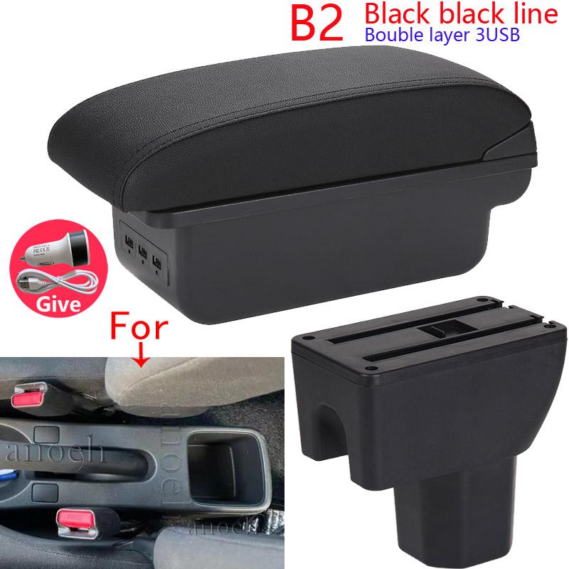 For Suzuki Splash Armrest Box Car Storage Box Arm Car Accessories Interior Details Retrofit Parts PU Leather Easy Installation