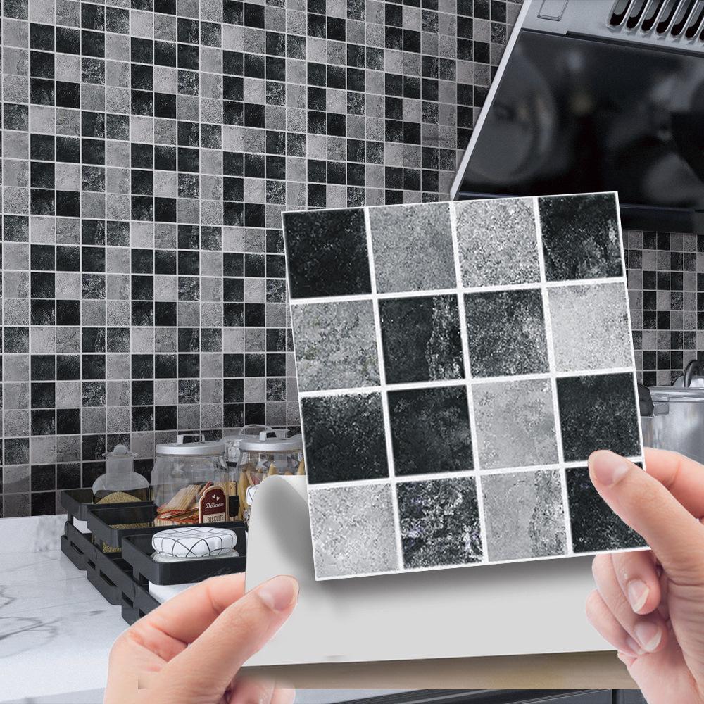 3D Mosaic Tile Sticker - Creative, Bright Film, DIY Wall & Floor Decor