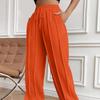 Straight Leg Sports Pants2025 Women Clothes Casual Sweatpants Drawstring Vertical Stripes Straight Sweat Pants