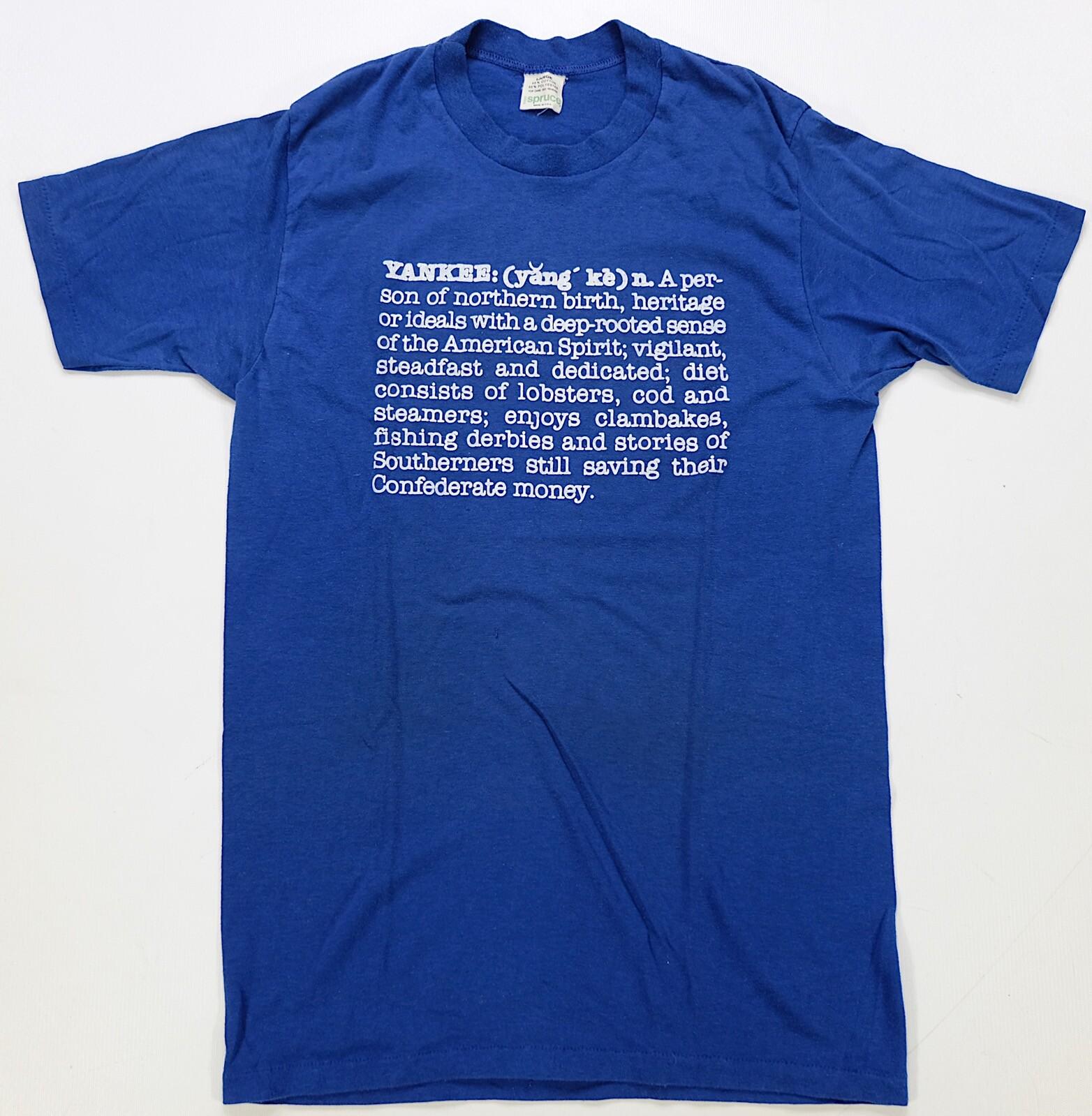Rare Vintage Yankee Humorous Definition Parody Satire Funny T Shirt 90s Blue L S