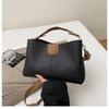 2025 Women's Color Block Bucket Bag - Korean Style Versatile Handbag and Crossbody for Ladies