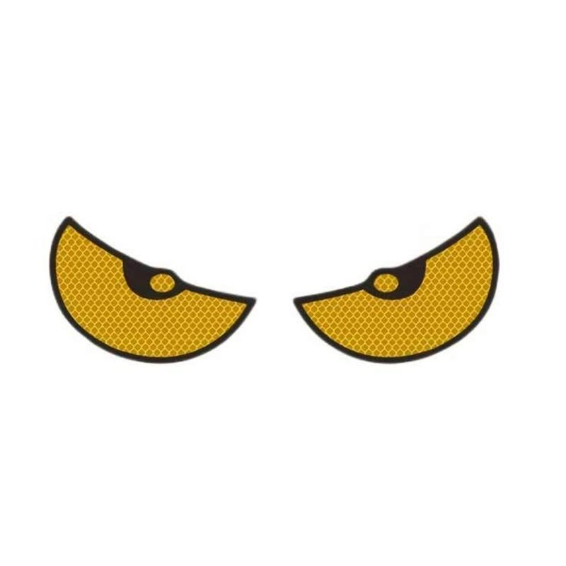 1 Pair Decorative Reflective Stickers Car Motorcycle Devil Eye Reflector Stickers Motorbike Scooter Decoration Accessory