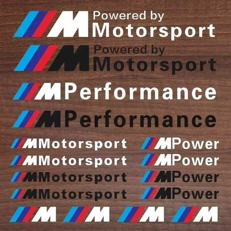 1 set Adesivo Emblema Auto Decorazione Auto Decalcomania Per Bmw M Performance Power X1 X3 X5 X6 E84 E83 F25 M3 E90 E91 E60 F15 F16 E70 F30