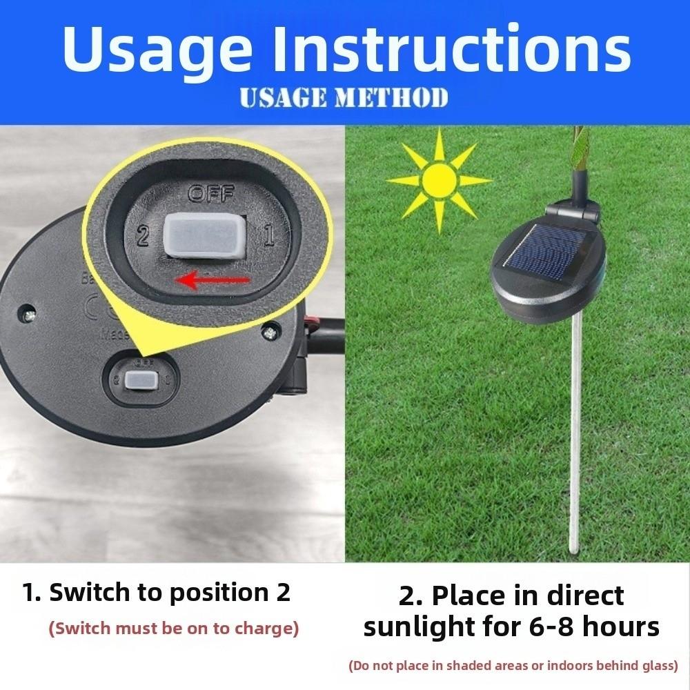 Stars Design Solar Christmas Tree Lights Decorative Solar Garden Lights Lawn Lights  Garden Path