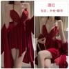 Women's Velvet Shimmer Mesh Padded Cami Sleep Dress with Robe Lounge Set