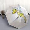 Reiseregschirm im Tinkerbell-Design - 8 Rippen, Automatisches Öffnen und Schließen, Tragbares FaltDesign, Kompakter und Stilvoller Regenschirm