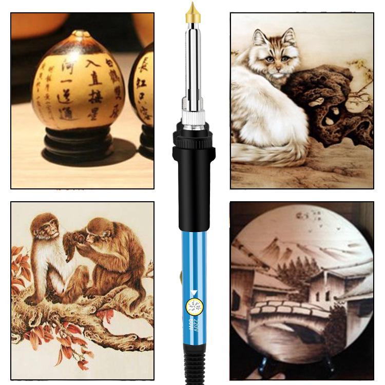 90-Piece Soldering & Pyrography Set with Constant Temperature Engraving Tools and Tips.