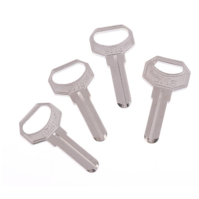 10Pcs Key Embryo Middle Slot Small Square Computer Punching Dms Key Blank Fingerprint Lock Password Lock Blank