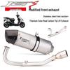 SYM JETS 125 Stainless Steel R77 Exhaust Pipe: Non-destructive Direct Fit Modification