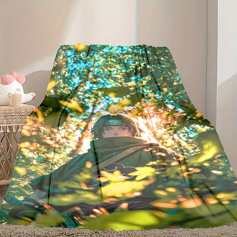 1pc Cozy Print Blanket, naruto Blanket Appropriate for Home Picnic and Travel Adventures