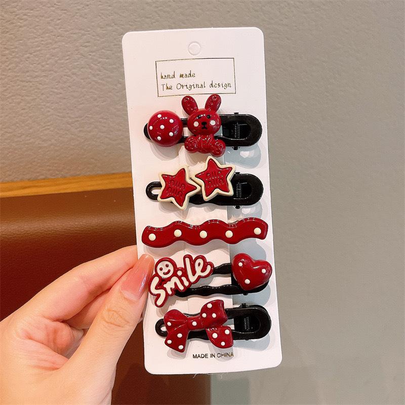 Children'S Hairpin Bag Cloth, Duck Bill Clip Cloth, Bow Root, Princess Hairpin, Cute Little Flower Girl Hair Accessories
