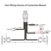 1 Pair Hella Super Loud Compact Electric Blast Tone Air Horn 12V 115DB With Wiring Harness Relay Kit For Motorcycle Car