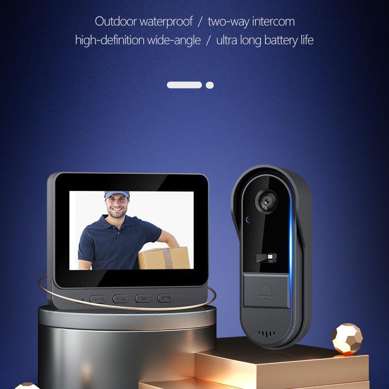 Smart Home Wireless Video Doorbell with Two-Way Intercom